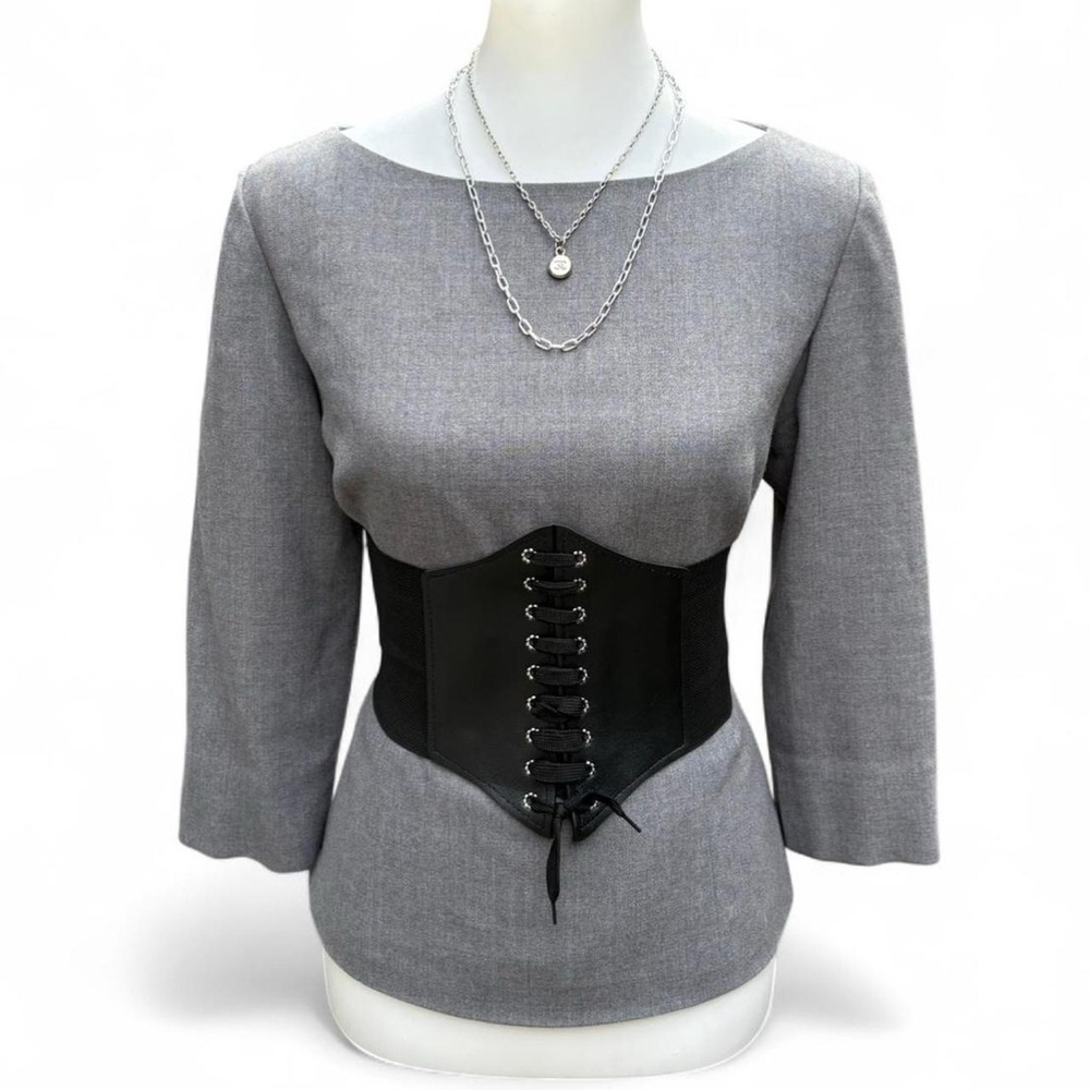 Ann Taylor Wool Zip Blouse